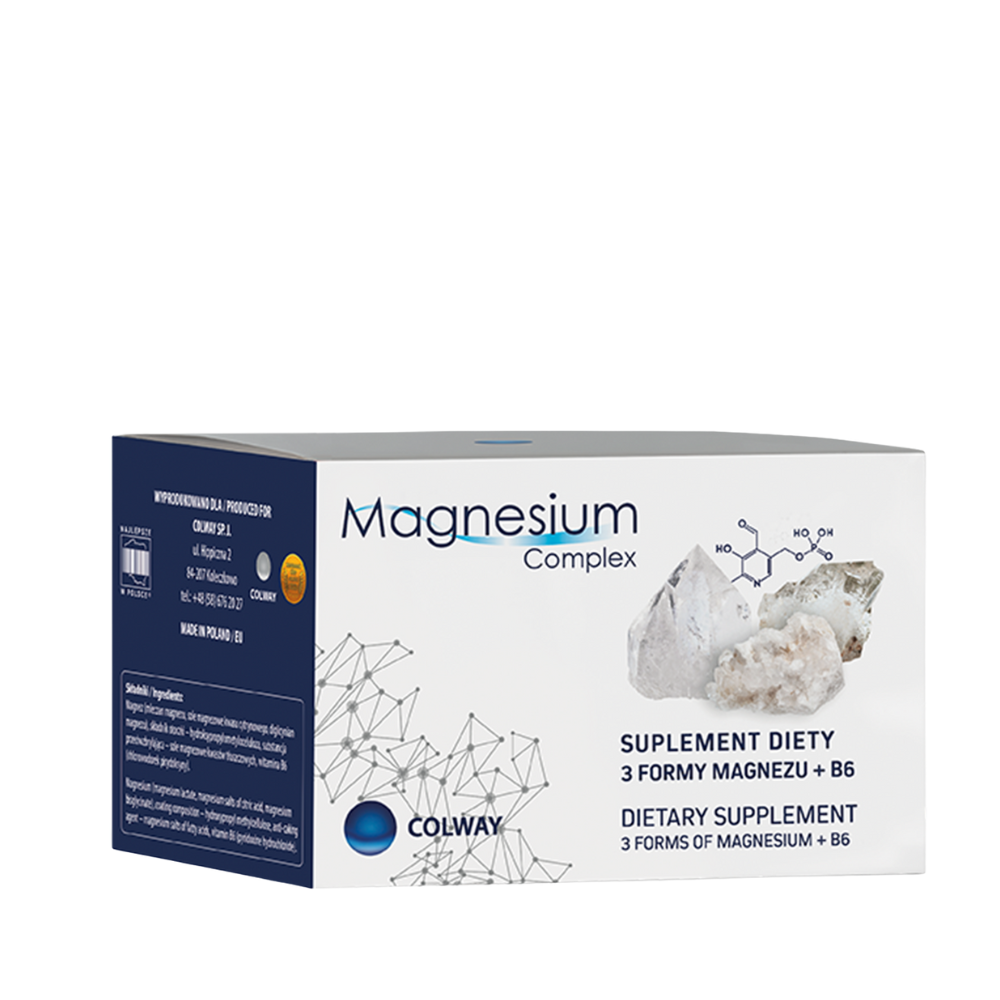Magnesium Complex. Blanda þriggja tegunda magnesíums. 60 hylki.