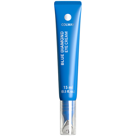Blue Diamond KOLLAGEN augnkrem. (15 ml). Sérhönnuð túpa með nuddkúlu. - Heilsan heim