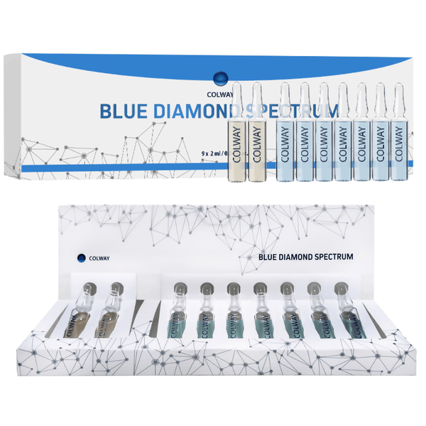 Blue Diamond KOLLAGEN AMBÚLUR fyrir andlitið - Heilsan heim